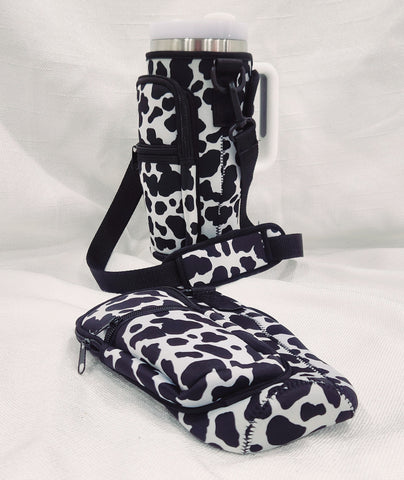 Cow Print 40oz Bottle Koozie