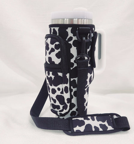 Cow Print 40oz Bottle Koozie