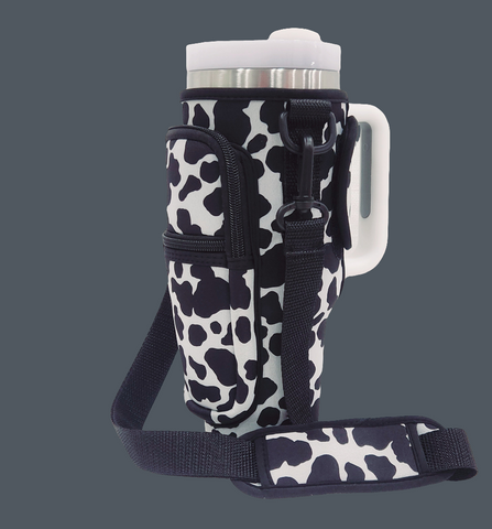 Cow Print 40oz Bottle Koozie