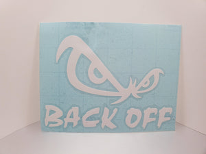 Back Off Decal