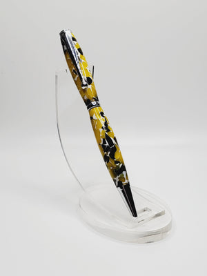 Yellow & Black Confetti Slimline